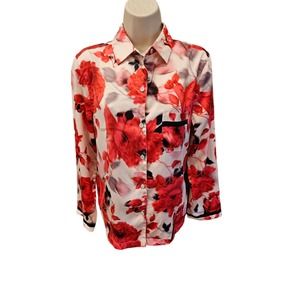 Victoria's Secret women's lounge button up pajama top silky feel XS